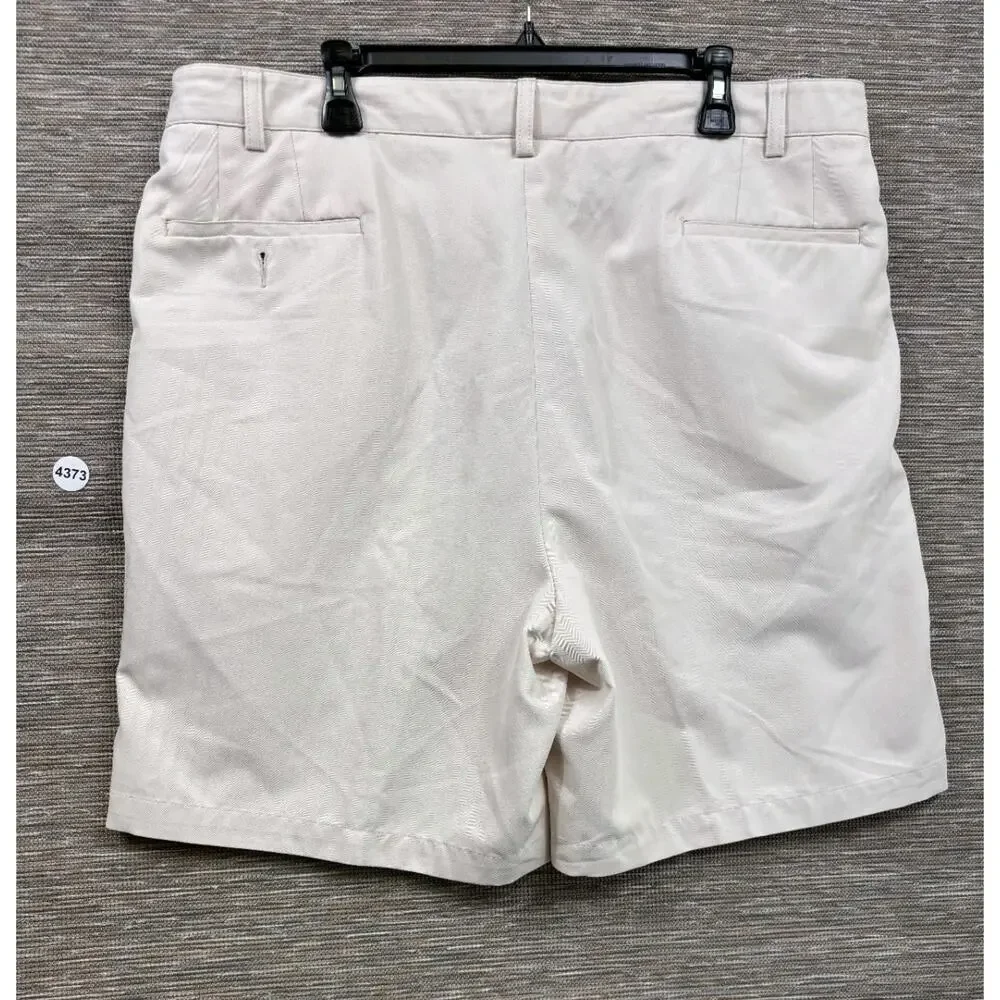 Donald Ross Classic Khaki Preppy Golf Chino Shorts Mens Size 40 Beige